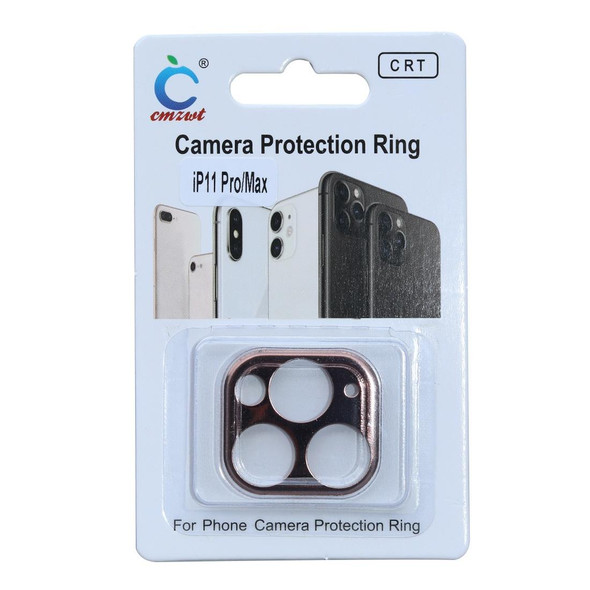 Aluminum Alloy Camera Lens Protector for iPhone 11 Pro / 11 Pro Max(Rose Gold)