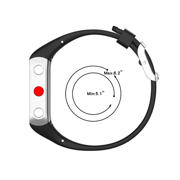 Polar V800 GPS Smart Watch Two-color Steel Buckle Watch Band(Black+Grey)