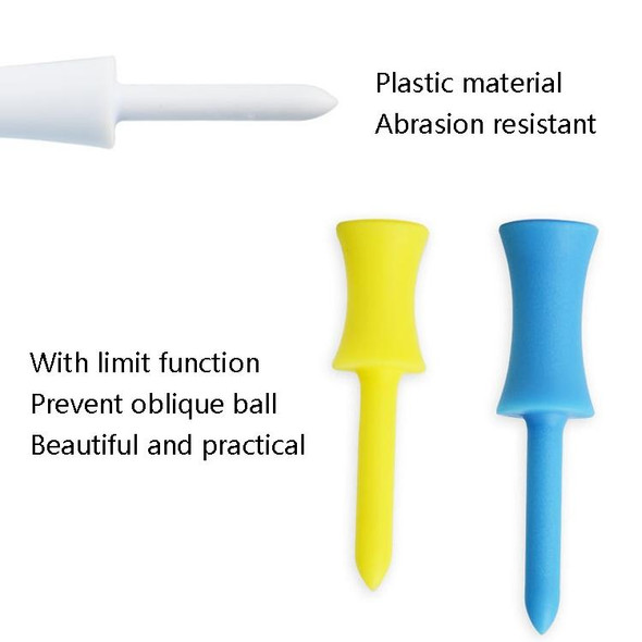 60 PCS PGM QT012 Golf Ribbon Needle Golf Plastic Ball TEE, Random Color Delivery, Specification: 31mm