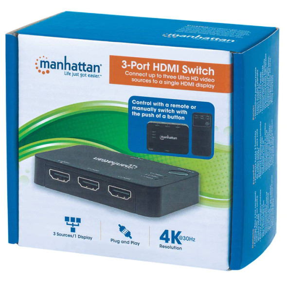 Manhattan 3 Port Hdmi Switch