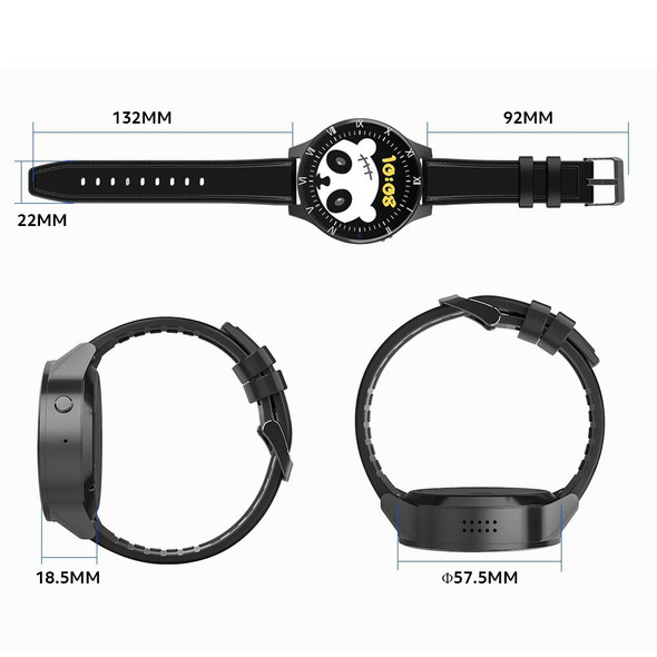 Rogbid Panda 1.69 inch IPS Screen Dual Cameras Smart Watch, Support Heart Rate Monitoring/SIM Card Calling