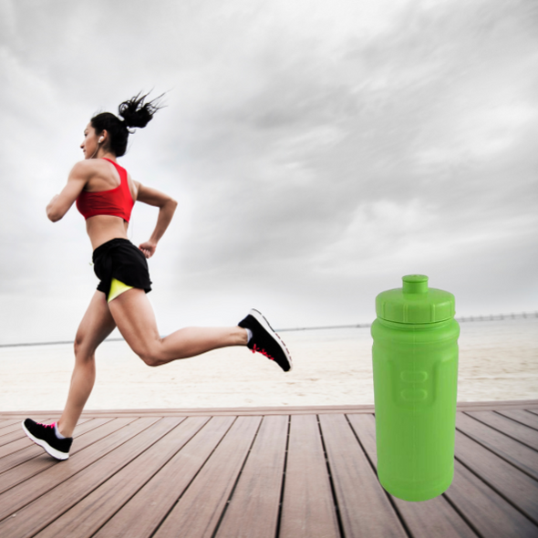 400ml Stud Water Bottle - Lime Green