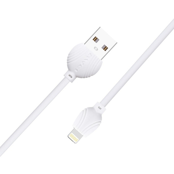 awei CL-63 2.5A 8 Pin Charging + Transmission Aluminum Alloy Data Cable, Length: 1m(White)