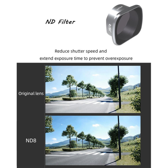 JSR KS ND8 Lens Filter for DJI FPV, Aluminum Alloy Frame