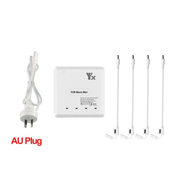 DJI Mavic Mini Charger Battery USB 6 in 1 Hub Intelligent Battery Controller Charger, Plug Type:AU Plug