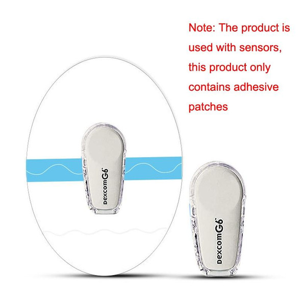 10 PCS 048 Blood Glucose Monitoring Probe Stickers Sweat-proof Sensor Adhesive Patch(Transparent)