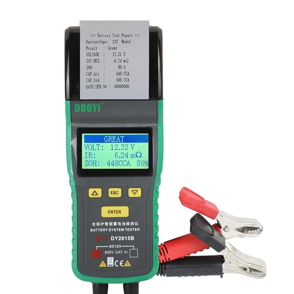 DUOYI DY2015B Car 12V Battery Tester