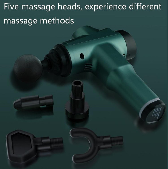 Muscles Relax Massager Portable Fitness Equipment Fascia Gun, Specification: 6232 32 Gears Blue(EU Plug)