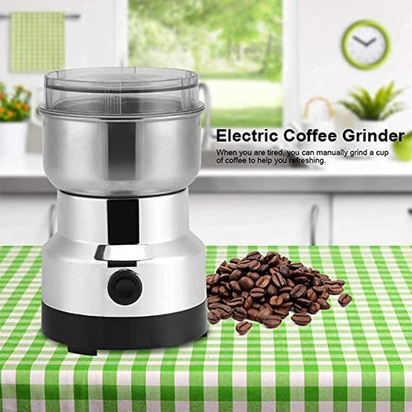 Electric Coffee Grinder - Stainless Steel, 150W, Multi-Use