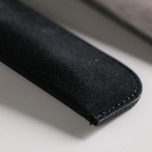 10 PCS Leatherette Pencil Bag Simple Portable PU Stationery Protective Shell(Black)