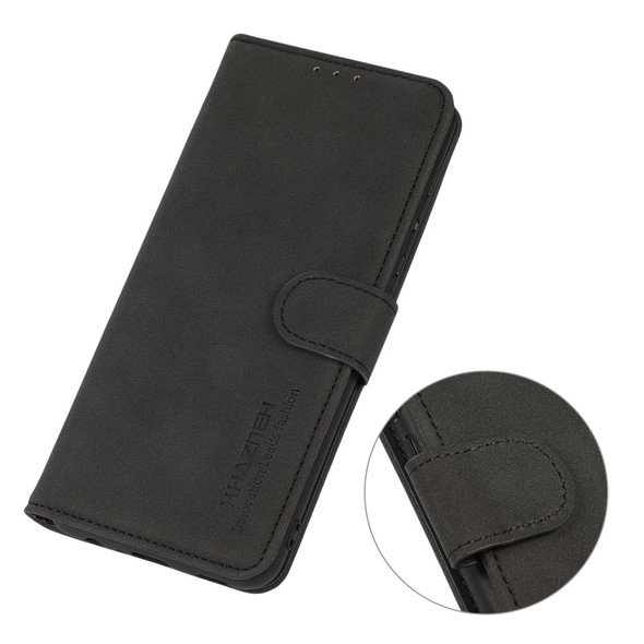 OnePlus ACE/10R KHAZNEH Matte Texture Leather Phone Case(Black)