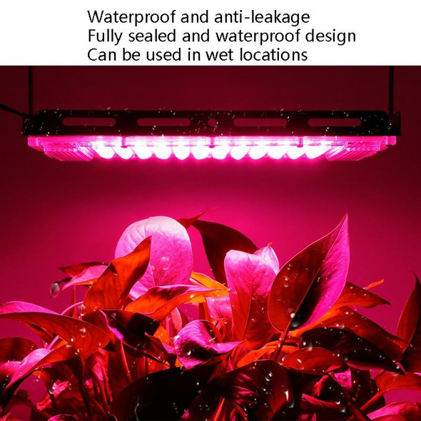LED Plant Light Full Spectroscopy Waterproof Growth Lamp Seedlings Vegetable Filling Lamp, Power: UK Plug 96 Beads 100W(Pink Light)
