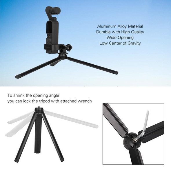 Sunnylife OP-Q9193 Metal Adapter + Tripod for DJI OSMO Pocket