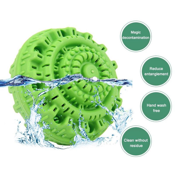 2PCS Green Laundry Reusable Anion Molecules Cleaning Magic Washing Ball
