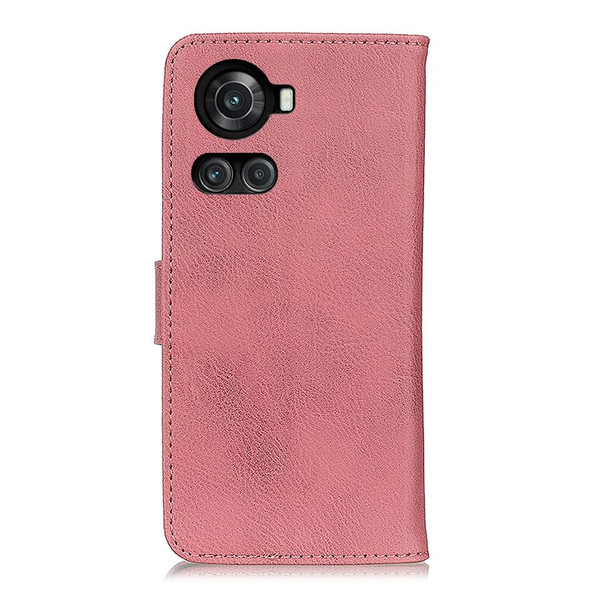 OnePlus ACE/10R KHAZNEH Cowhide Texture Leather Phone Case(Pink)
