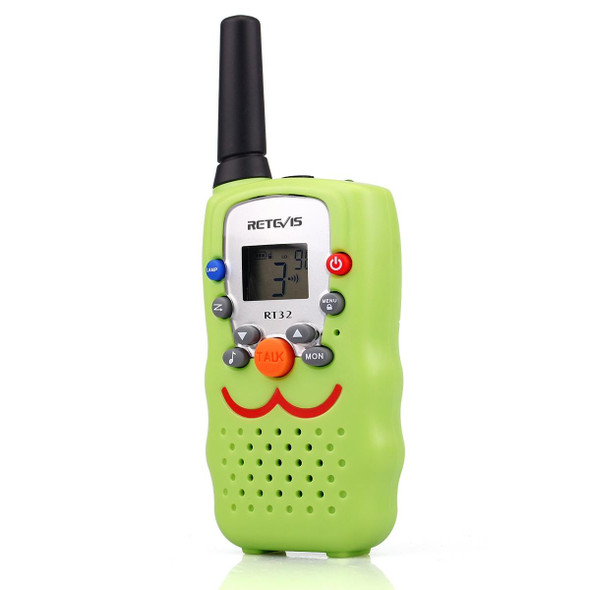 1 Pair RETEVIS RT32 0.5W US Frequency 462.550-467.7125MHz 22CH Handheld Children Walkie Talkie(Green)