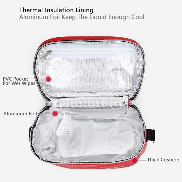 Feeding Bottle Insulation Bags Baby Diaper Stroller Cooler Changing Bags(Gray)