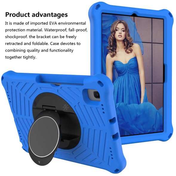 Spider King EVA Protective Case with Adjustable Shoulder Strap & Holder & Pen Slot - Samsung Galaxy Tab S6 Lite SM-P610 / SM-P615(Blue)