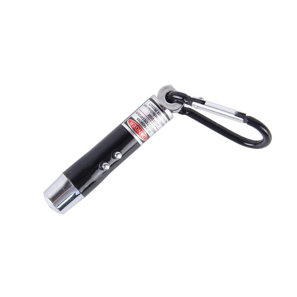 2 PCS Portable Colorful Metal Shell Mini LED Flashlight Torch Light Laser Light Keychain Outdoor for Hiking Climbing Money Detecting(Black)