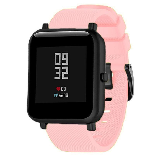 20mm - Huami Amazfit GTS / Samsung Galaxy Watch Active 2 / Gear Sport Silicone Watch Band(Pink)