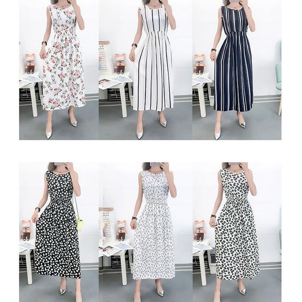 Fashion Printed Slim Slimming Dress (Color:6 Size:M)