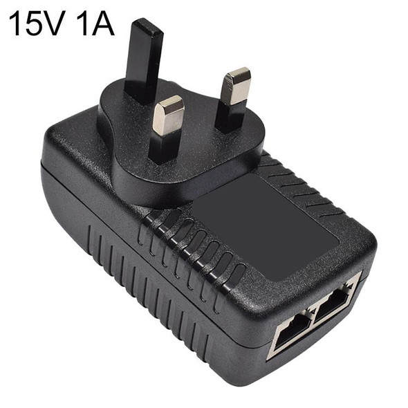 15V 1A Router AP Wireless POE / LAD Power Adapter(UK Plug)