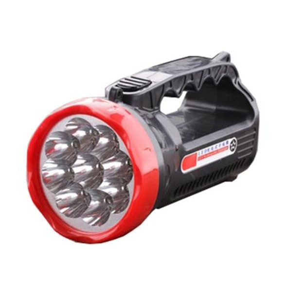 5W 9 LEDs Rechargeable Strong LED Flashlight 2-Modes Outdoors Searchlight