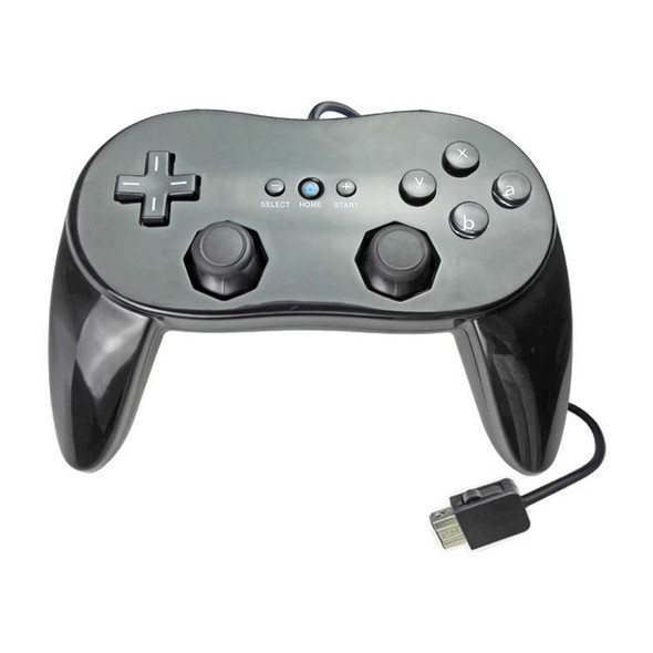 Classic Wired Game Controller Gaming Remote - Nintendo Wii(Black)
