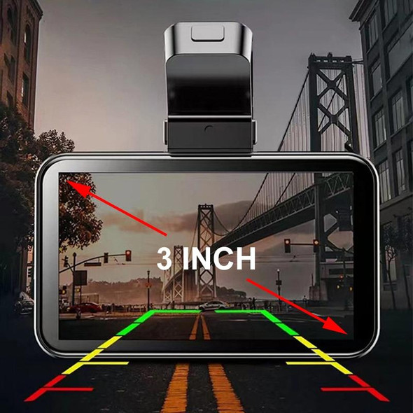 D903 3 inch Car Ultra HD Driving Recorder, Single Recording + GPS + WIFI + Gravity Parking Monitoring + Lane Deviation Warning