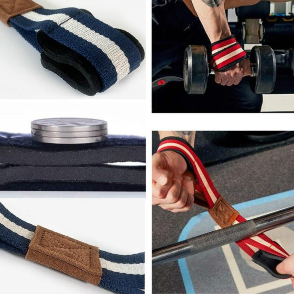 8-shaped Sports Booster Belt Grip Belt Fitness Pull-up Assist Belt Sports Bracer, Size:S(Blue)