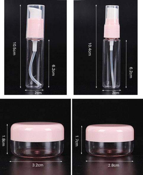 Travel Size Cosmetics Bottles Kit(Pink)