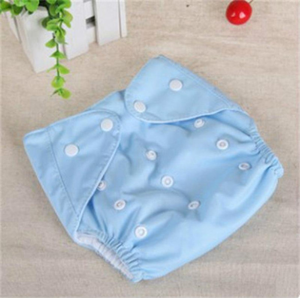 Baby Cloth Reusable Diapers Nappies Washable Newborn Ajustable Diapers Nappy Changing Diaper Children Washable Cloth Diapers, Size:Thin(Blue)