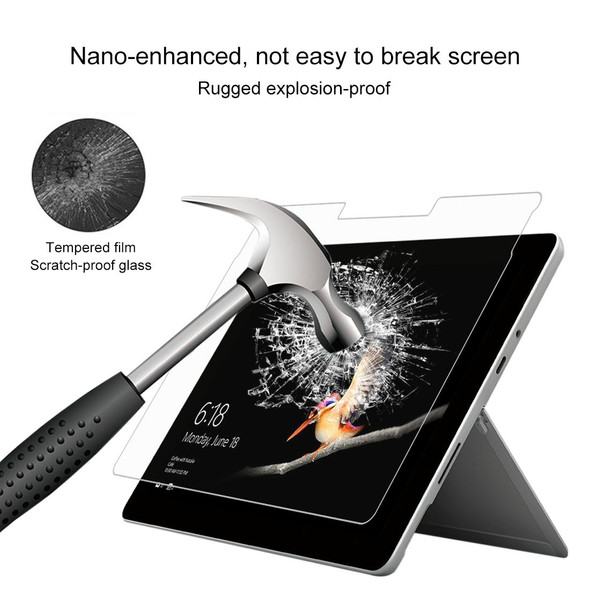 0.4mm 9H Surface Hardness Full Screen Tempered Glass Film for Microsoft Surface Go 10 inch