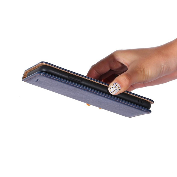 Alcatel 1B 2022 Pure Color Magnetic Leatherette Phone Case(Black)