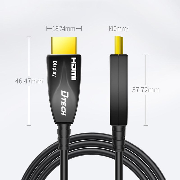 DTECH HDMI 2.0 Version Fiber Optical Line 4K 60Hz Large Screen TV Engineering Wiring, Length: 80m