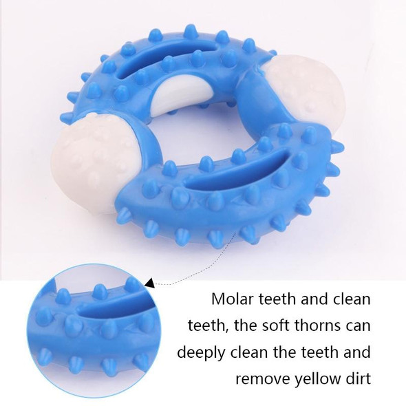 2 PCS BG-W177 Pet Toys Chew-Resistant Teeth Teeth Cleaning Dog Toys, Color Blue