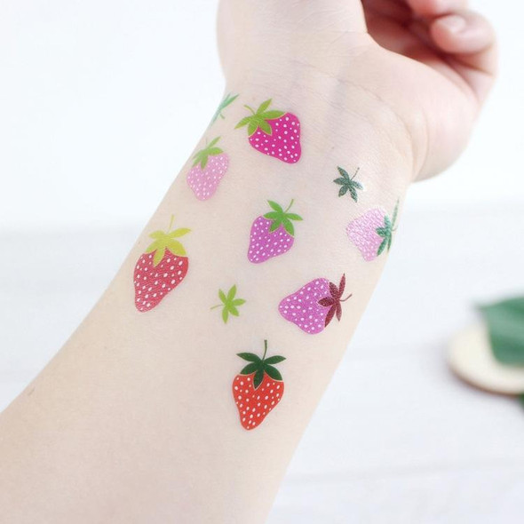 20 PCS Waterproof Painted Fruits Vegetables Plants Children Tattoo Stickers(EC-554)