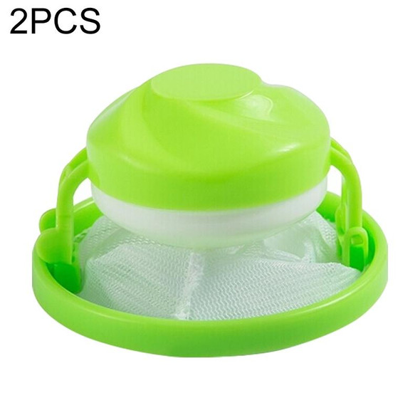2 PCS Home Floating Lint Hair Catcher Mesh Pouch Washing Machine Laundry Filter BagRandom Color Delivery