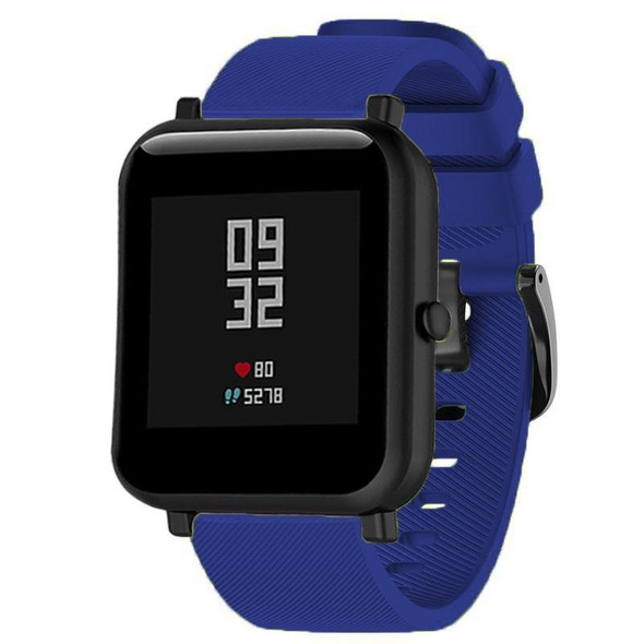 20mm - Huami Amazfit GTS / Samsung Galaxy Watch Active 2 / Gear Sport Silicone Watch Band(Blue)