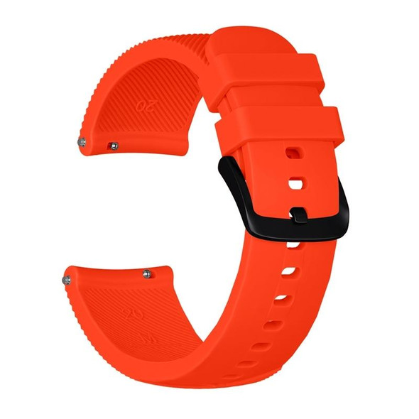 20mm - Huami Amazfit GTS / Samsung Galaxy Watch Active 2 / Gear Sport Silicone Watch Band(Orange)