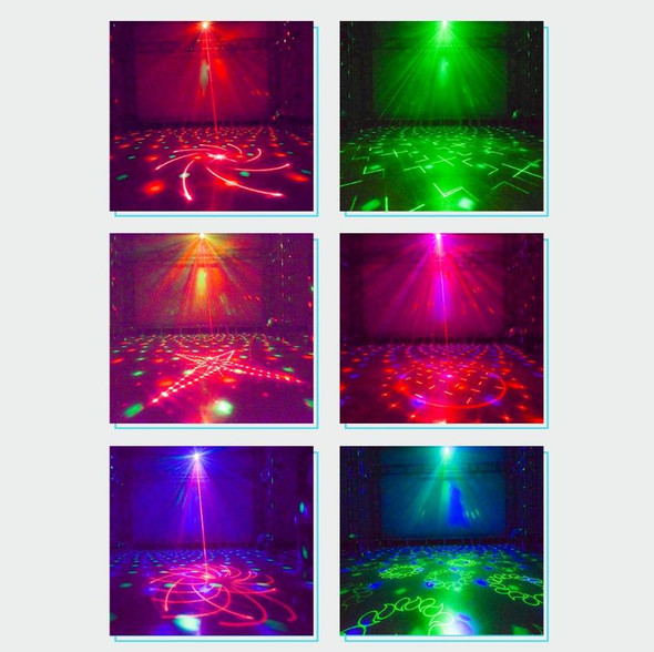 10W Mini Laser Light Magic Ball Projector Light Sound Control Flash Stage Light(UK Plug)