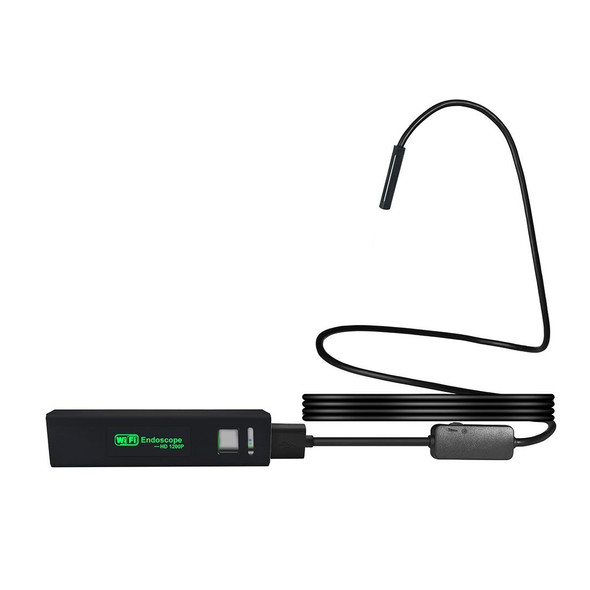 2.0MP HD Camera WiFi Endoscope Snake Tube Inspection Camera with 8 LED, Waterproof IP68, Lens Diameter: 8mm, Length: 2m, Hard Line
