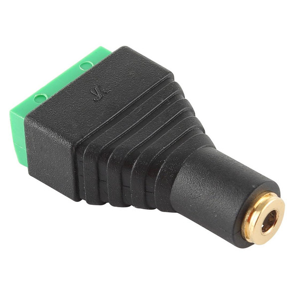 3.5mm Female Plug 4 Pin Terminal Block Stereo Audio Connector