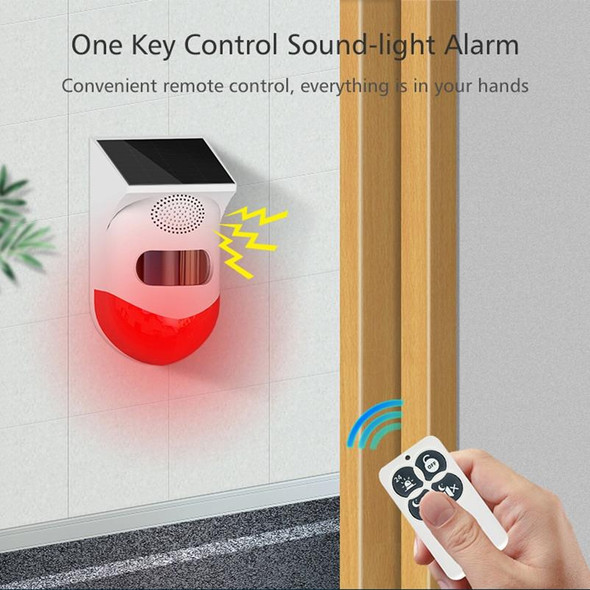Outdoor Waterproof Solar Infrared Alarm, Spec: Remote Control