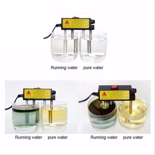 2 PCS Household Electrolyzer Test Electrolysis Water Tools Water Purity Level Meter PH Testing Tool Water Quality Tester(EU Plug)