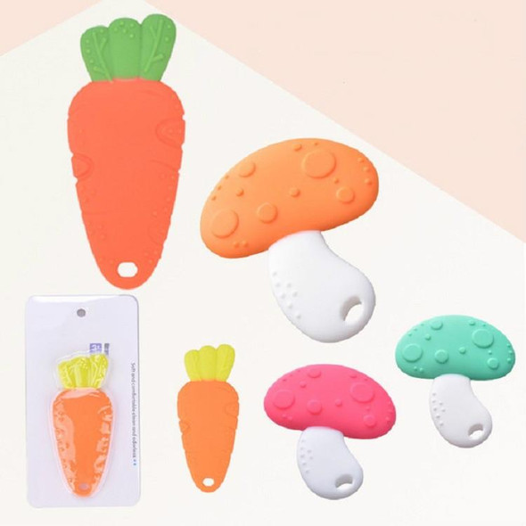Baby Silicone Teether Children Teeth Molars Baby Products(Orange Carrot)