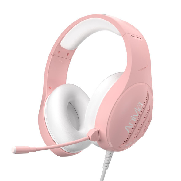 Anivia A10 3.5mm Wired Music Headset with Mic(Pink)