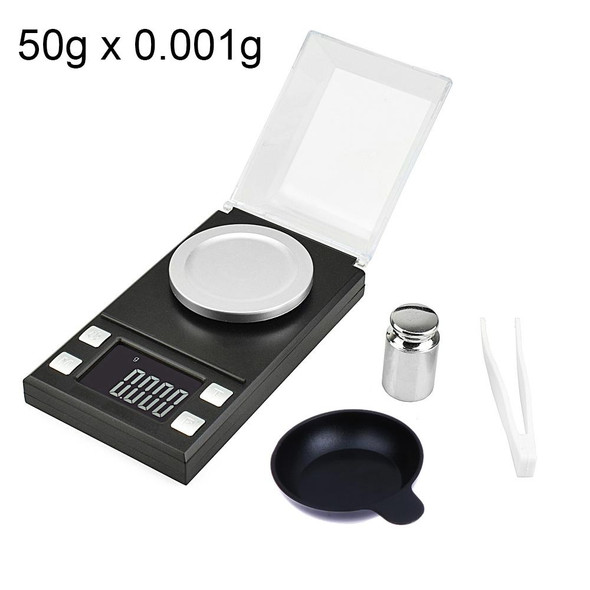 MH-8028 50g x 0.001g High Accuracy Digital Electronic Portable Jewelry Diamond Gem Carat Lab Weight Scale Balance Device with 1.6 inch LCD Screen