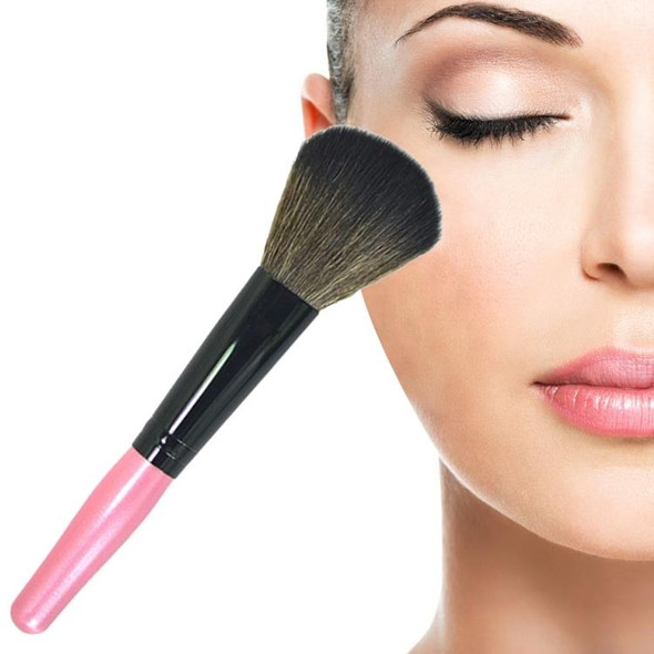 5 PCS Wooden Handle Soft Head Buffer Foundation Powder Blush Brush Makeup Tools (Pink)