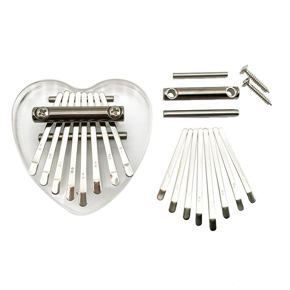 2 PCS 8 Tone Thumb Piano Keys Kalimba Pick Accessories Kit